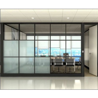 قیمت خوب Demountable Office Glass Partition Wall with 30-42dB Sound Insulation and 108mm/90mm Thickness آنلاین