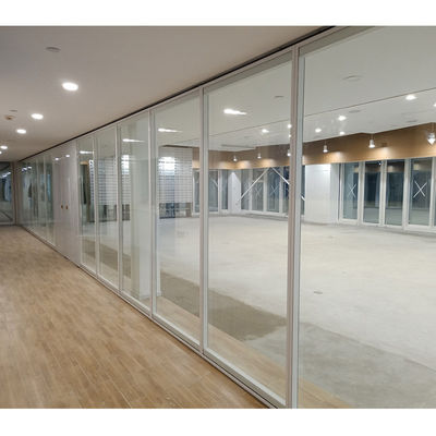 قیمت خوب دیوار جداکننده شیشه ای با قاب آلومینیومی برای اتاق جلسه اداری آنلاین