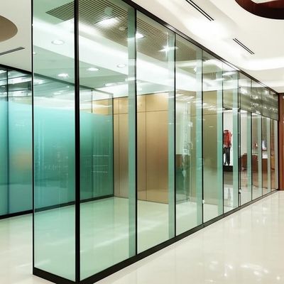 قیمت خوب Demountable Glass Partition Wall with 30-42dB Sound Insulation for Shopping Mall Custom Design آنلاین