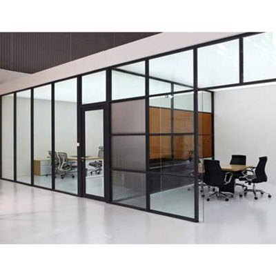 قیمت خوب Demountable Office Glass Partition Wall with 30-42dB Sound Insulation and 108mm/90mm Thickness آنلاین