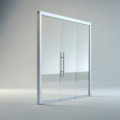 قیمت خوب قاب آلومینیوم منظره کامل دیوار جداکننده شیشه ای تک شیشه ای برای دفاتر مدرن آنلاین