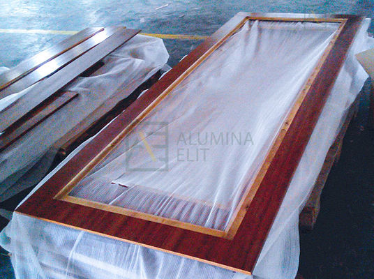 قیمت خوب دیوار جداکننده قابل حرکت ضد آتش و ضد صدا با قاب آلومینیوم 6061-T6 و ضخامت 105 میلی متر آنلاین