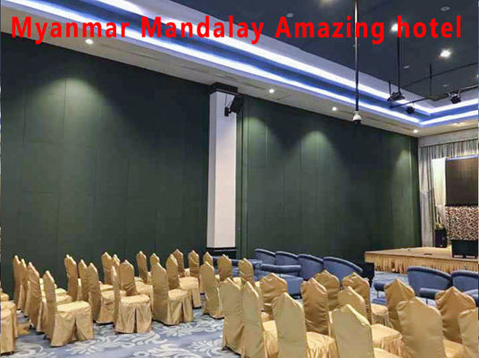 قیمت خوب Acoustic Folding Partition Wall with 6061-T6 Aluminum Frame and Q235 Steel Core for Spaces Up to 6M Height آنلاین